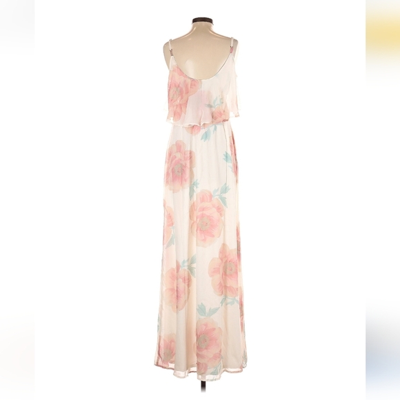 Show me your MuMu Floral Maxi Dress with Pink and Green Accents NWT - Picture 2 of 3